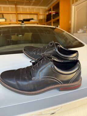 Nunn Bush Men's Black Leather Lace-Up Dress Shoes size 12